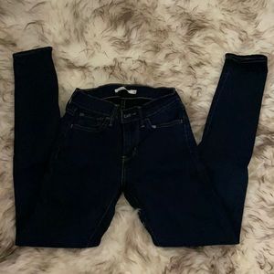 Dark blue skinny jeans